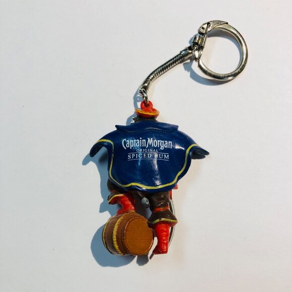 Vintage Captain Morgan Original Spiced Rum Pirate Keychain Figurine - Picture 2 of 2